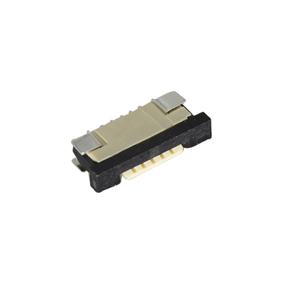 F1003 FPC FFC连接器Pitch 1.00mm H2.5卧贴下接触抽屉式 5Pin本色 镀亮锡